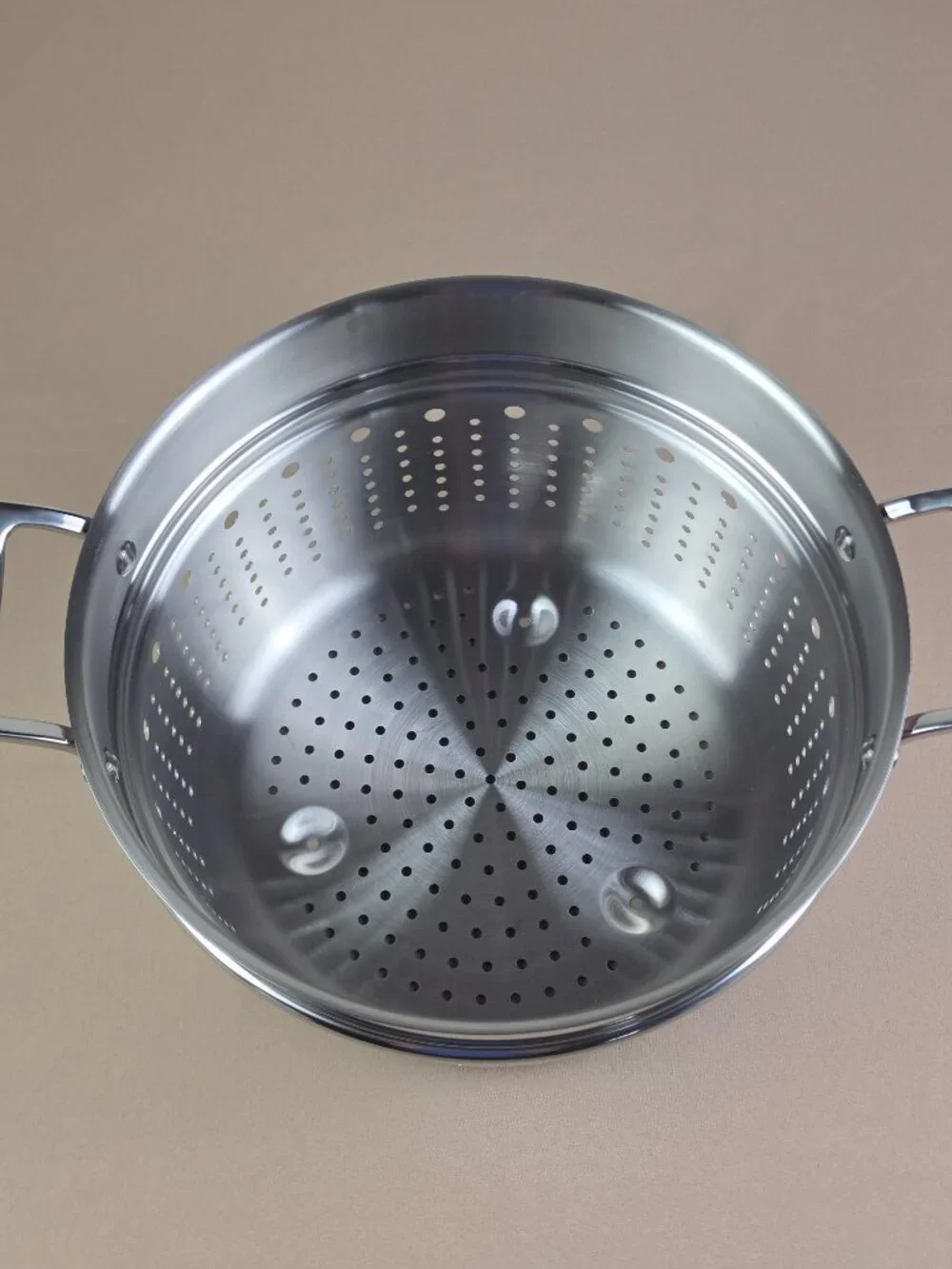 All-Clad 7 Quart Stainless Steel Pasta Strainer Collander Stockpot Insert